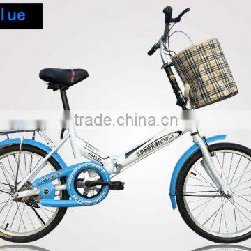 shock absorption folding bike with carbon steel 20 inches