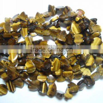 Natural stone tiger eye bear jewelry beads