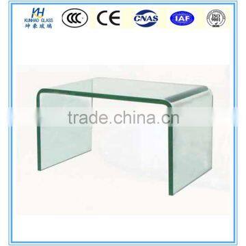 Manufacturers custom processing all kinds of furniture glass curved glass table panel