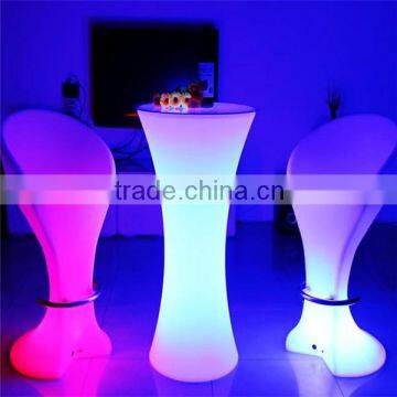 OEM LED chair and table furniture led table chair furniture