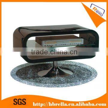 High glossy painted glass lcd TV stand