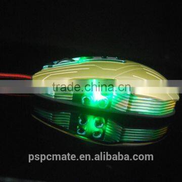 2015 7d gaming mouse high DPI Optical Gaming Mouse with LED Light 2.4Ghz wireless gaming mouse available