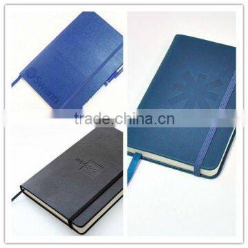 2014 buy notebook china hardcover PU notebook with creative covers elastic closure
