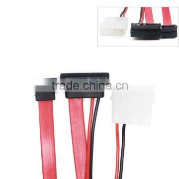 sata cable 7+6p to sata 7p + power 2p big power cable