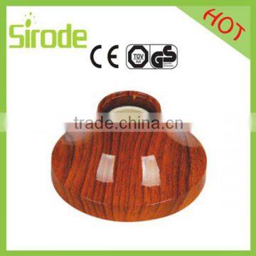 Home Appliance Electrical Light T8 Lamp Holder Wooden Color Style