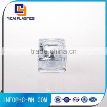 Shangyu Yicai Plastics Square Black Color Crystal Acrylic Jar