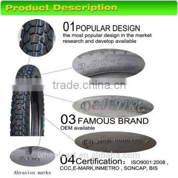 China Motorcycle tire and tube factory 4.10-18