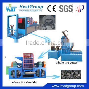 Tire recycling machine waste tires recycle shredder