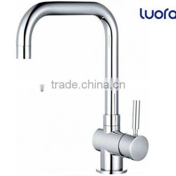 Luofa Single Hole Chrome Hot/Cold Brass Kitchen Faucet