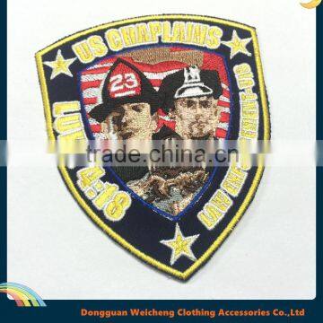 Factory directly sell police badge embroidered patch for customer