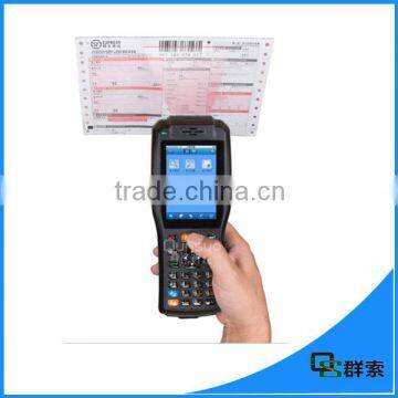 PDA3505 Wireless bluetooth 3.5 inch touch screen android laser barcode data collector with receipt printer SDK