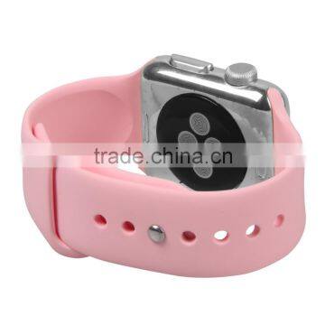 Soft Silicone Replacement Sport Band for Apple Watch, For Apple Watch Rubber Wrist Watch Strap photo-3