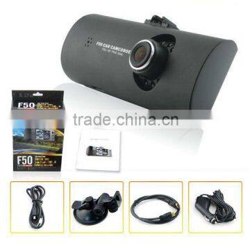 IR Night vision 2.7 inches dual camera car dvr 720p with G-sensor