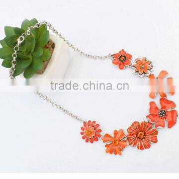 Women Jewelry Wholesale Beautiful Colorful Hawaii Flower Necklace photo-3