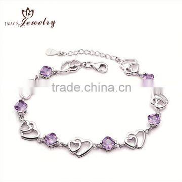 Zirconia women bracelet in 925 silver