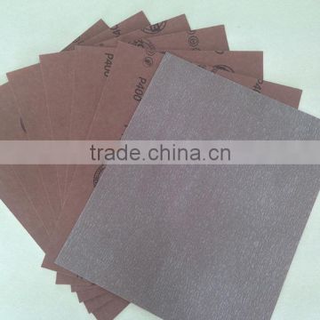 EN852 9 x 11 inch sandpaper sheet for dry abrasive