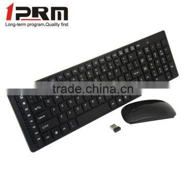 High-tec good quality mini 2.4ghz wireless keyboard and optical mouse sensor KM-806