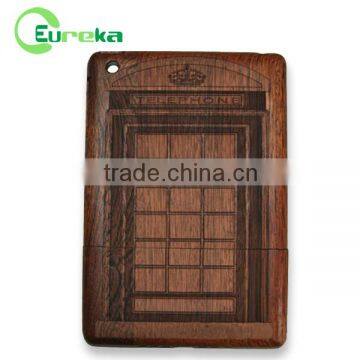 Newest detached design wood tablet case for IPad mini