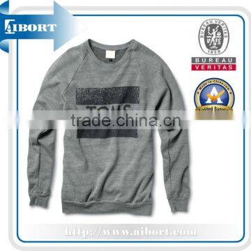 grey men's fitted sweatshirt,mens fashion sweatshirt