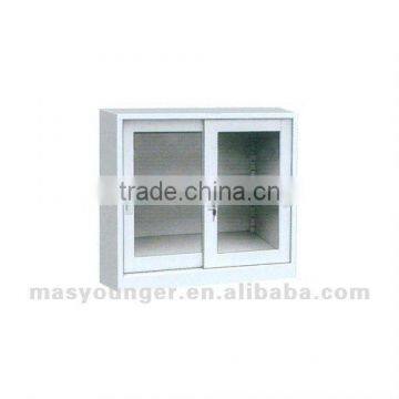 Modern steel half height sliding door file display cabinet furniture,decorative product under the desk/TV