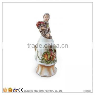 Garden Decor Beautiful Woman Holding A Fruit Basket Wholesale