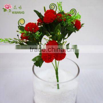 Mini Silk Flower Natual Touch Carnation Cut Flower Prices for Wedding/home Decoration photo-3