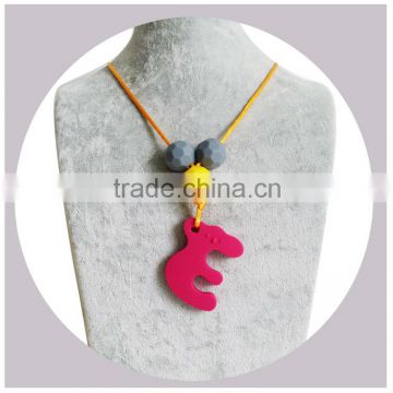 Chic Silicone Jewelry/Food-safe Bead Nursing Baby Teething Fashion Necklace Wholesale Gift