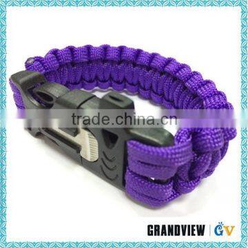 Guaranteed quality proper price quality custom paracord survival bracelet