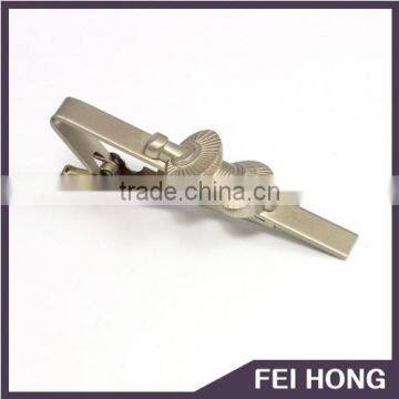 Custom Cheap unique promote 3D logo Alloy Tie Clip for Sale