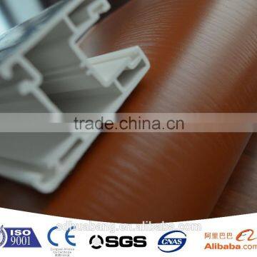 pvc color film profile for window and door