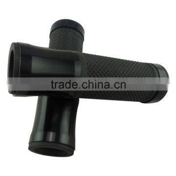 Motorcycle Handlebar Rubber Hand Grips Black Bronze Aluminum With Bar Ends Caps photo-4