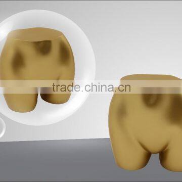 Gold Chrome Buttock Torso Mannequin