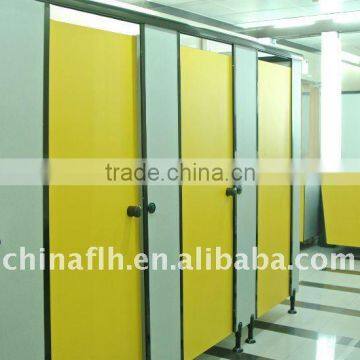 Durable public bath toilet cubicle with nylon accessory