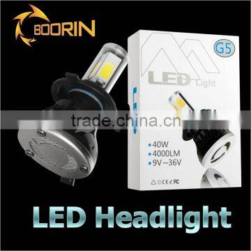 4 side LEDs 40W each bulb h4 h7 h9 h11 led headlight replace halogen bulb