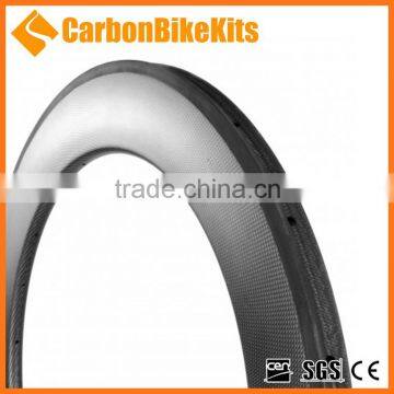 2016 CarbonBikeKits T700 Toray 25mm Wide u Shape Tubular Carbon Road Aero Wheel Rim With Brand WR88T