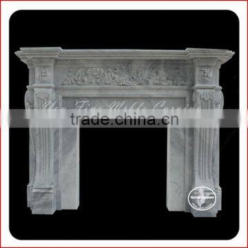 Nice White Marble Fireplace