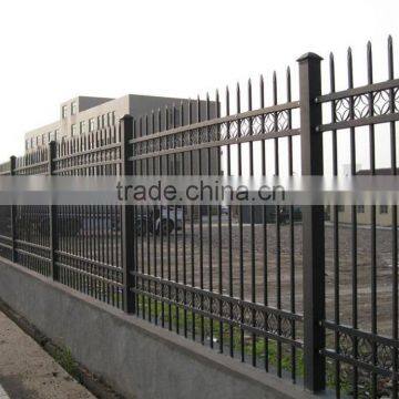 PVC coated Metal Steel tubular palisade Fencing