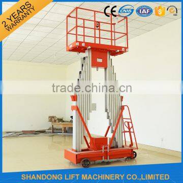 light weight only one man personal vertical mast lift