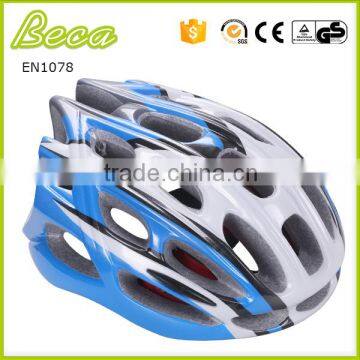 Exported high quality cheap price blue bike helmet