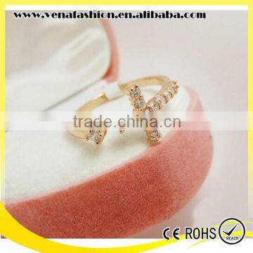 Cross Diamonds Korea Simple Design Finger Rings photo-2