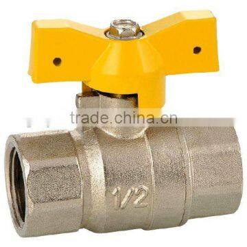 brass ball valve with butterfly handle