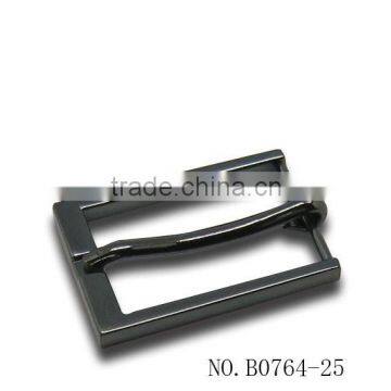 squarish pin buckle in shiny gunmetal polishing 2.5cm supper slim thin narrow needle buckle lady ajustable buckle