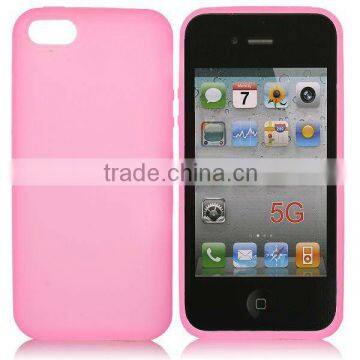 For iphone 5 pink S-line Gel silicon Case Rubber Skin Tpu Cover