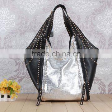 2015 silver shiny trend fashion handbags