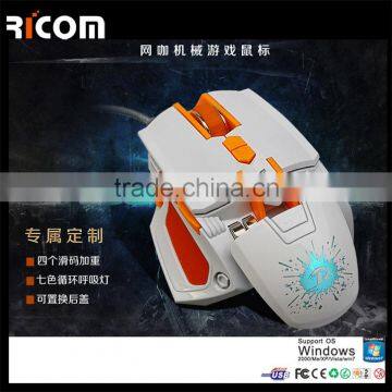 4000DPI Mechanical Gaming Mouse with MACRO GAMING FUNCTION,Computer Mechanical Mouse for Gamer--GM6113--Shenzhen Ricom