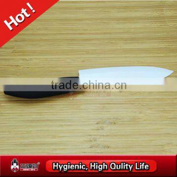 Black TPR Coating Handle Zirconia Blade Knife