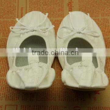 Soft sole ballet dancing shoes,leather ballet shoes,folding dance shoes