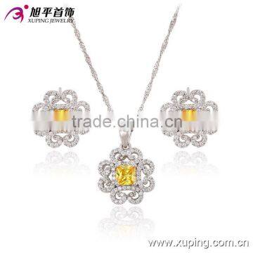 beautiful luxury jewelry displays setswith CZ, gold jewelry sets