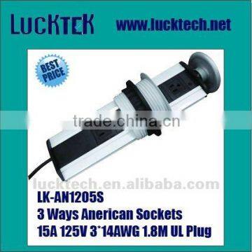 Kitchen Pop up power socket, desktop American power Socket outlet with USB
