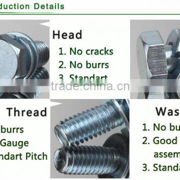 3Cr Blue Zinc Plated Carbon Steel SEMS Machine Screw photo-5